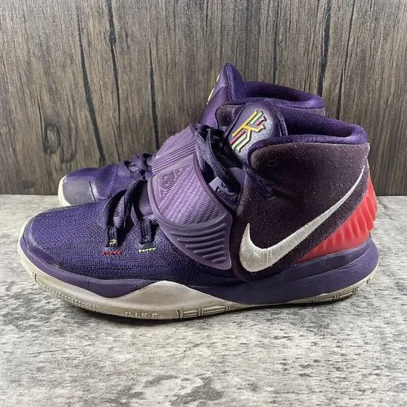Nike Kyrie 6 Grand Purple Enlightenment Basketball Sneakers Size 6.5Y bq5599-500