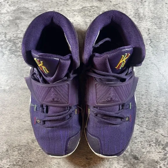 Nike Kyrie 6 Grand Purple Enlightenment Basketball Sneakers Size 6.5Y bq5599-500