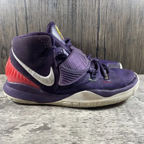 Nike Kyrie 6 Grand Purple Enlightenment Basketball Sneakers Size 6.5Y bq5599-500