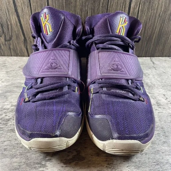 Nike Kyrie 6 Grand Purple Enlightenment Basketball Sneakers Size 6.5Y bq5599-500