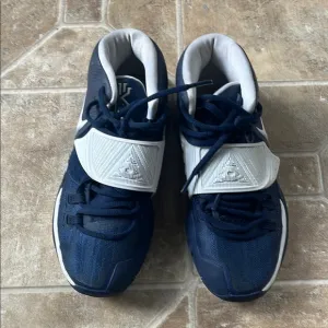 Nike Kyrie Navy and White Sneakers - Size 5 US