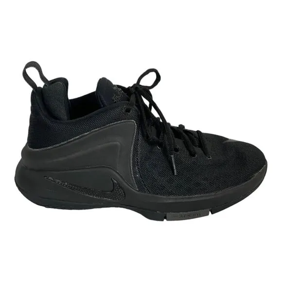 NIKE Lebrom Zoom Witness Size 6Y Black Basketball Sneakers 860272-001