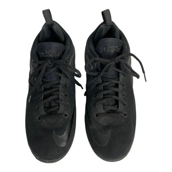 NIKE Lebrom Zoom Witness Size 6Y Black Basketball Sneakers 860272-001