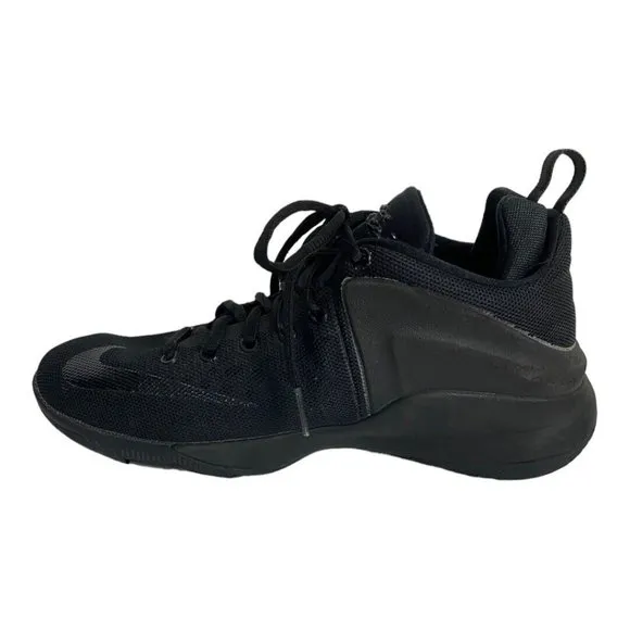 NIKE Lebrom Zoom Witness Size 6Y Black Basketball Sneakers 860272-001
