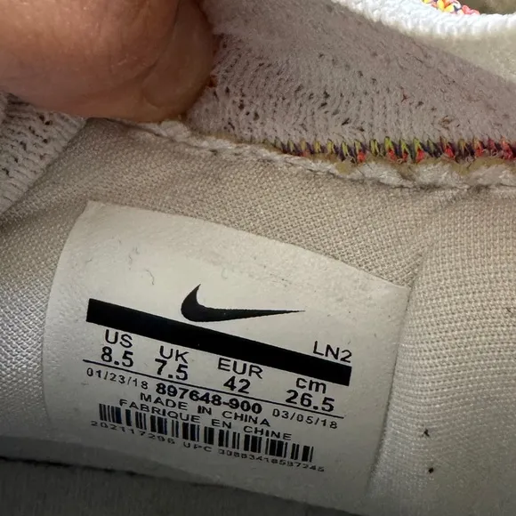 Nike LeBron 15 fruity pebbles basketball sneakers 8