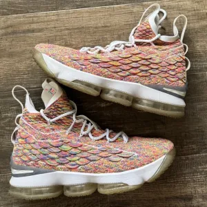 Nike LeBron 15 fruity pebbles basketball sneakers 8
