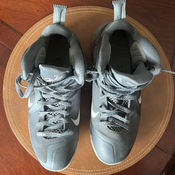 Nike LeBron 9 grey basketball sneakers