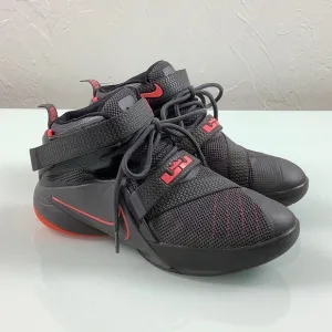 Nike Lebron Soldier 9 dark grey basketball sneakers size 6Y EUC