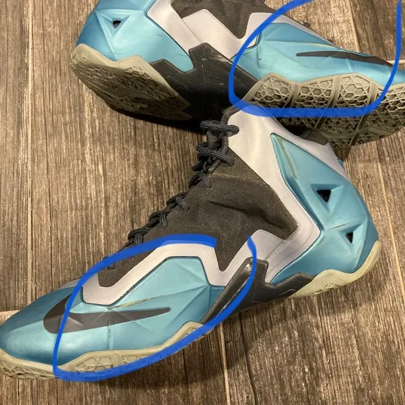 Nike Lebron XI GS Armory Slate Gamma Blue Light Armory 621712-400