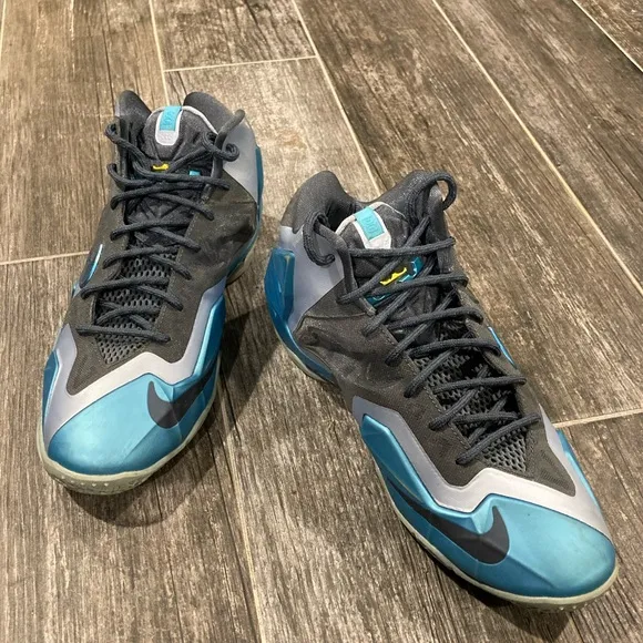 Nike Lebron XI GS Armory Slate Gamma Blue Light Armory 621712-400