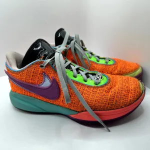 Nike Lebron XX‎ 20 Orange Sneakers GS Chosen One Basketball 7Y / 8.5W DQ8651-800