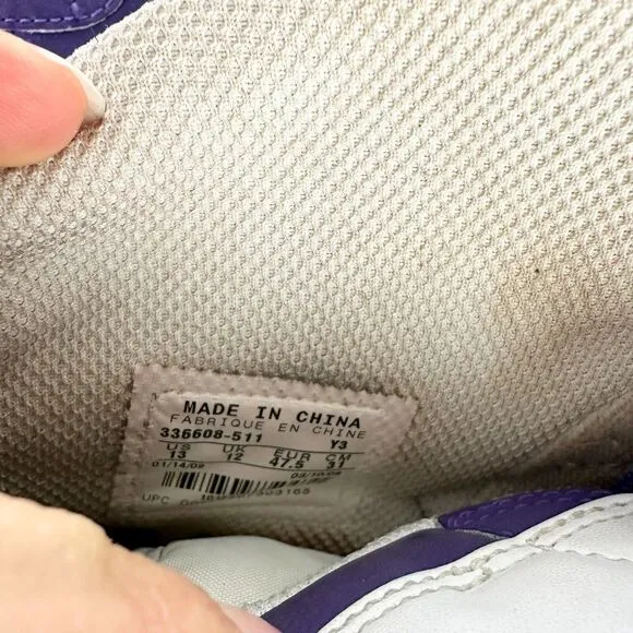 Nike Men's Dunk High Top Basketball Sneakers Pure Purple Size 13 336608-511