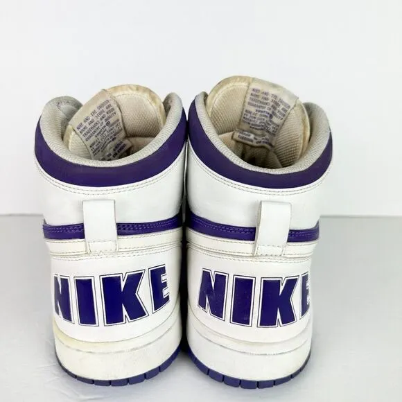 Nike Men's Dunk High Top Basketball Sneakers Pure Purple Size 13 336608-511