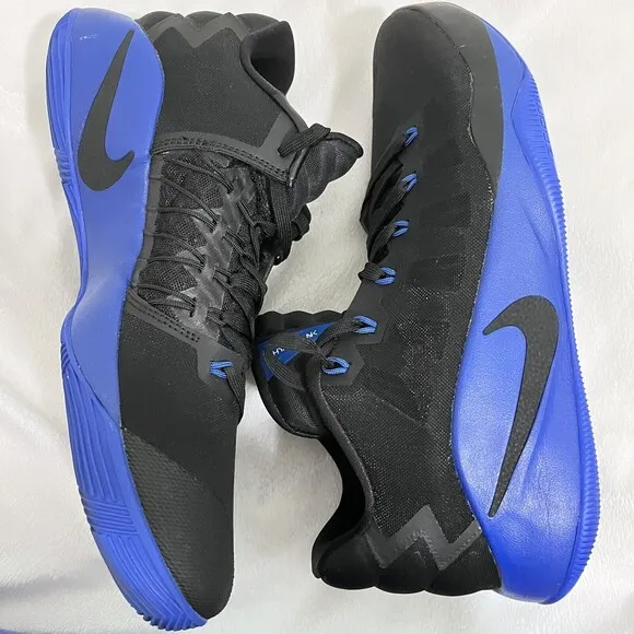 Nike Men's Hyperdunk 2016 Low Top Sneakers Size 11.5 Men Black Blue Zoom Active