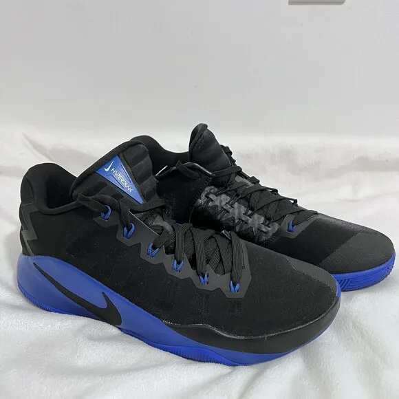Nike Men's Hyperdunk 2016 Low Top Sneakers Size 11.5 Men Black Blue Zoom Active