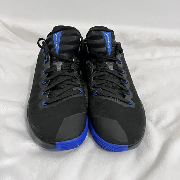 Nike Men's Hyperdunk 2016 Low Top Sneakers Size 11.5 Men Black Blue Zoom Active