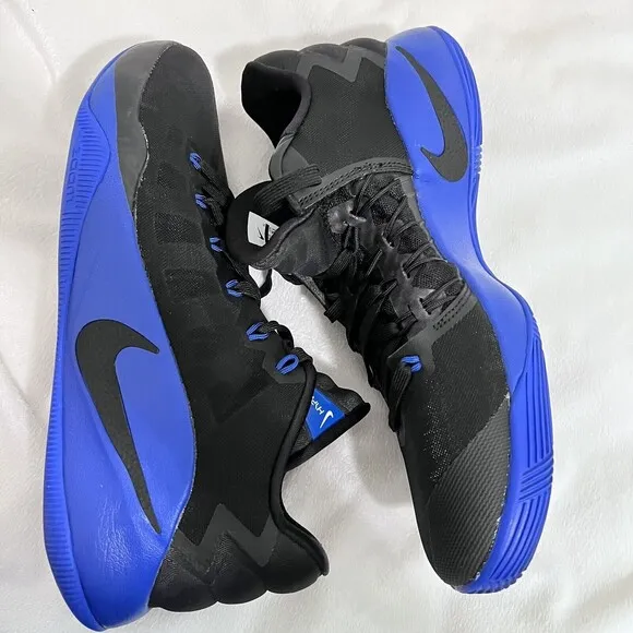Nike Men's Hyperdunk 2016 Low Top Sneakers Size 11.5 Men Black Blue Zoom Active