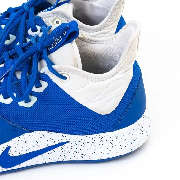 Nike Paul George PG3 TB blue white sneakers men game royal 8.5 basketball shoe