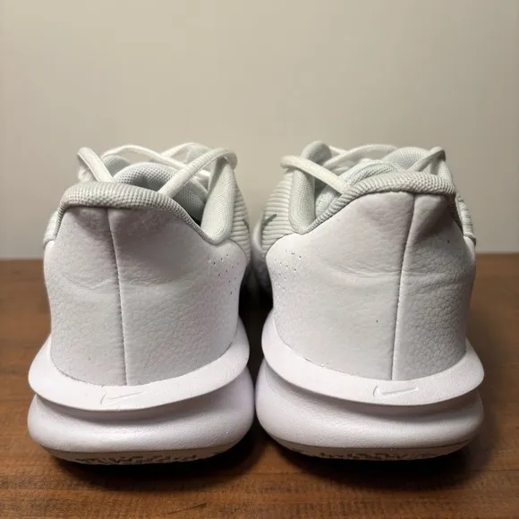 Nike Precision 7 VII Men's 9 Triple White Basketball Shoes FN4322 100 Sneakers