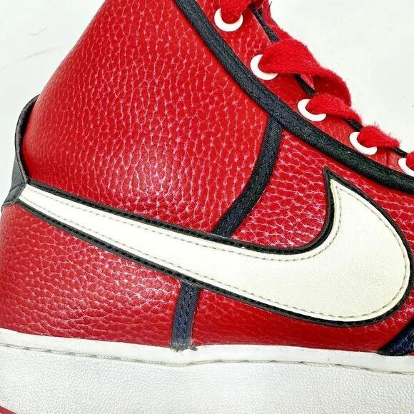 Nike Vandal High University Red Black White Sneakers 621187-600 Men's Size 12