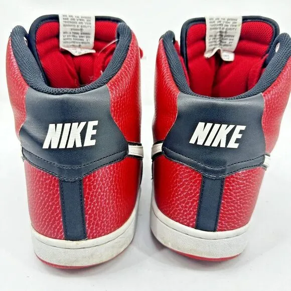 Nike Vandal High University Red Black White Sneakers 621187-600 Men's Size 12
