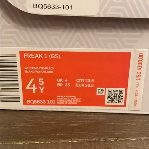 Nike Zoom Freak Grade School 4.5Y