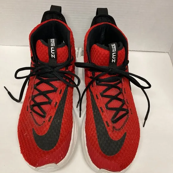 NIKE ZOOM RISE Basketball Sneakers MENS NO:BQ5468-600 Red