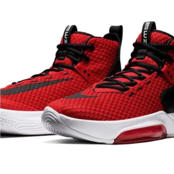 NIKE ZOOM RISE Basketball Sneakers MENS NO:BQ5468-600 Red