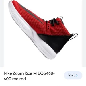 NIKE ZOOM RISE Basketball Sneakers MENS NO:BQ5468-600 Red