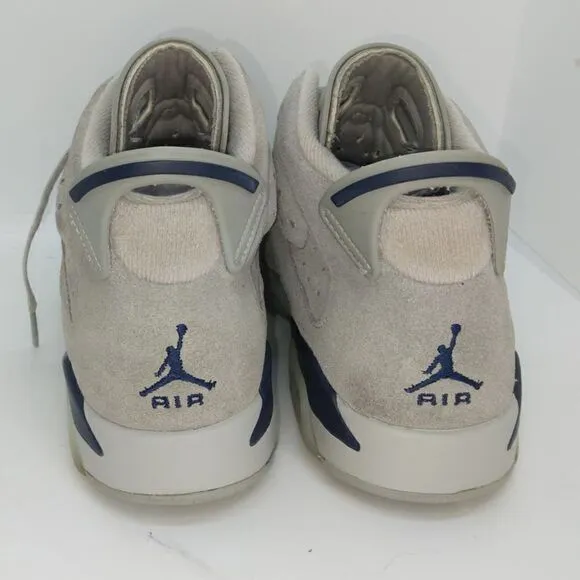 Nike Air Jordan 6 Boys Pre-owned Georgetown Retro Gray Basketball Sneakers - 7Y