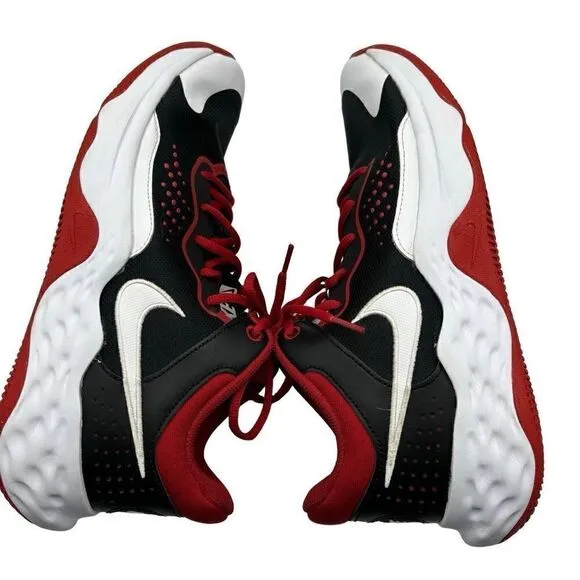 Nike Fly By Mid 3 Basketball Sneakers Black/ White/Red DD9311-005 Men's Size 12
