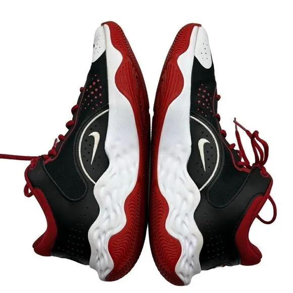 Nike Fly By Mid 3 Basketball Sneakers Black/ White/Red DD9311-005 Men's Size 12