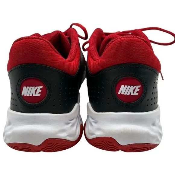 Nike Fly By Mid 3 Basketball Sneakers Black/ White/Red DD9311-005 Men's Size 12