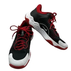 Nike Fly By Mid 3 Basketball Sneakers Black/ White/Red DD9311-005 Men's Size 12