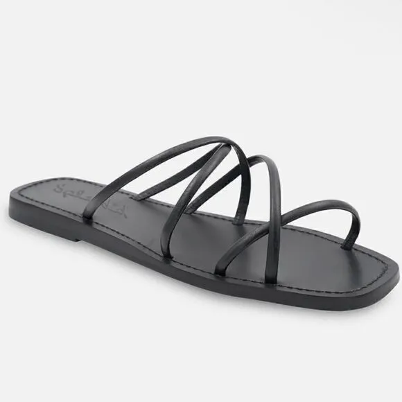 NIN Splendid Frankie Leather Criss Cross Sandals