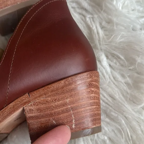 Nisolo Mia Everyday Ankle Leather Bootie, Color Terracotta, Size 9.
