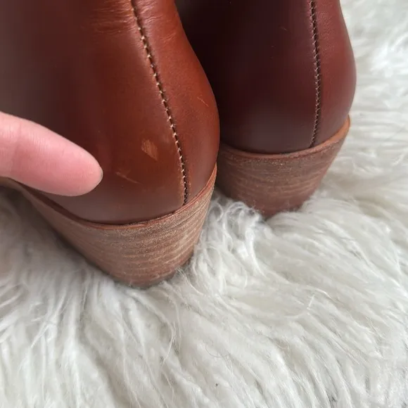 Nisolo Mia Everyday Ankle Leather Bootie, Color Terracotta, Size 9.