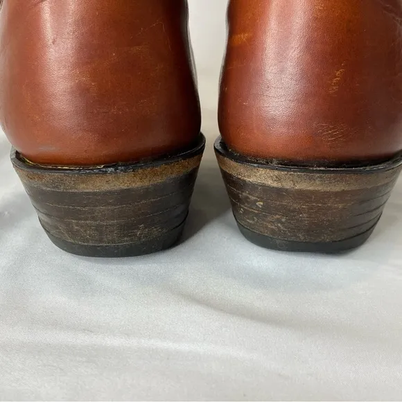 Nocona Boots Men’s Brown Leather Pointed Toe Western Cowboy Boots Size 8.5B EUC
