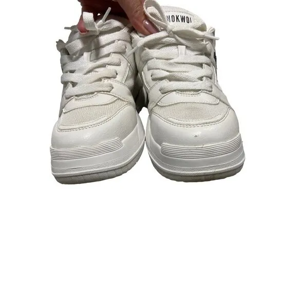 Nokwol Grind Mesh Skater Platform Sneakers White-sz 8