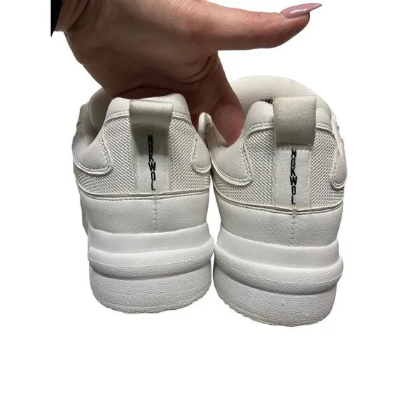 Nokwol Grind Mesh Skater Platform Sneakers White-sz 8