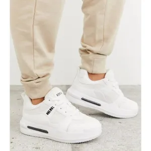 Nokwol Grind Mesh Skater Platform Sneakers White-sz 8