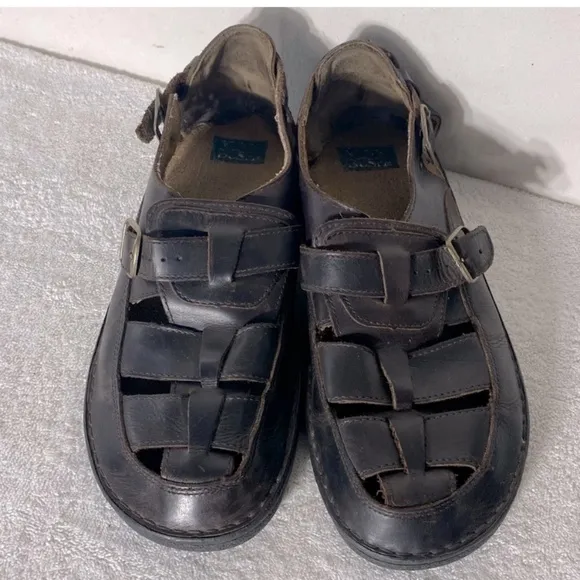 Nunn Bush Brown Leather Fisherman Style Sandals 12