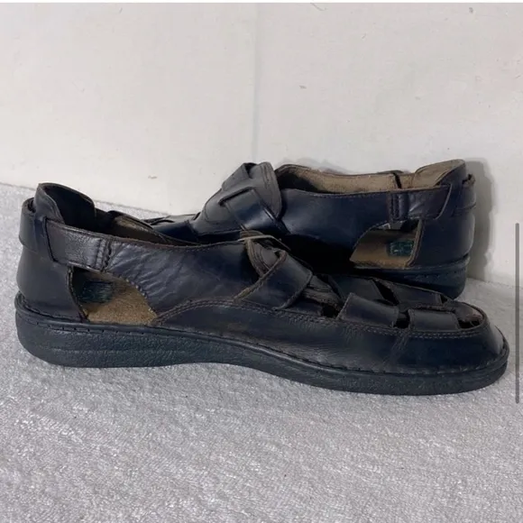 Nunn Bush Brown Leather Fisherman Style Sandals 12