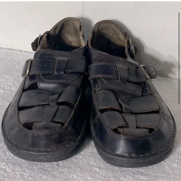 Nunn Bush Brown Leather Fisherman Style Sandals 12