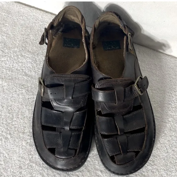 Nunn Bush Brown Leather Fisherman Style Sandals 12
