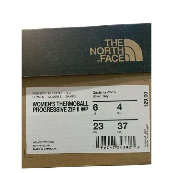 NWB The North Face Thermoball Progressive zip ll Winter Boots Size 6