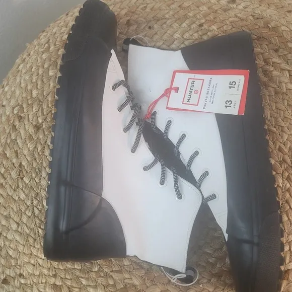 NWOB HUNTER NEW WATERPROOF DIPPED CANVAS ANKLE BOOTS FOR TARGET MENS 13