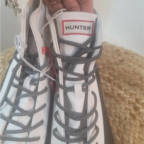NWOB HUNTER NEW WATERPROOF DIPPED CANVAS ANKLE BOOTS FOR TARGET MENS 13