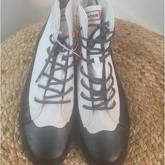 NWOB HUNTER NEW WATERPROOF DIPPED CANVAS ANKLE BOOTS FOR TARGET MENS 13