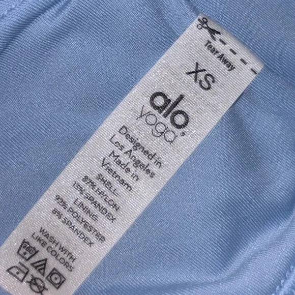 NWOT | Alo Yoga | LIGHT BLUE Diagonal Flex Sports Bra | XS